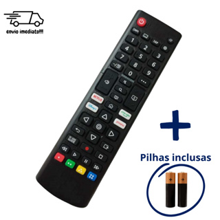 Controle Remoto Compatível TV LG Com Pilhas Função Netflix Globoplay Disney Primevideo em Oferta na Shopee
