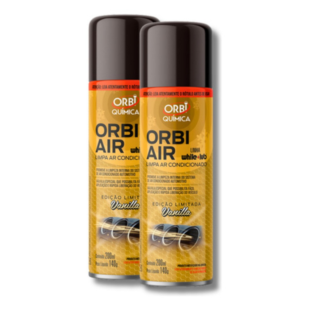 Kit 2 Limpa Ar Condicionado Automotivo Orbi Air Fragrância Vanilla em Oferta na Shopee