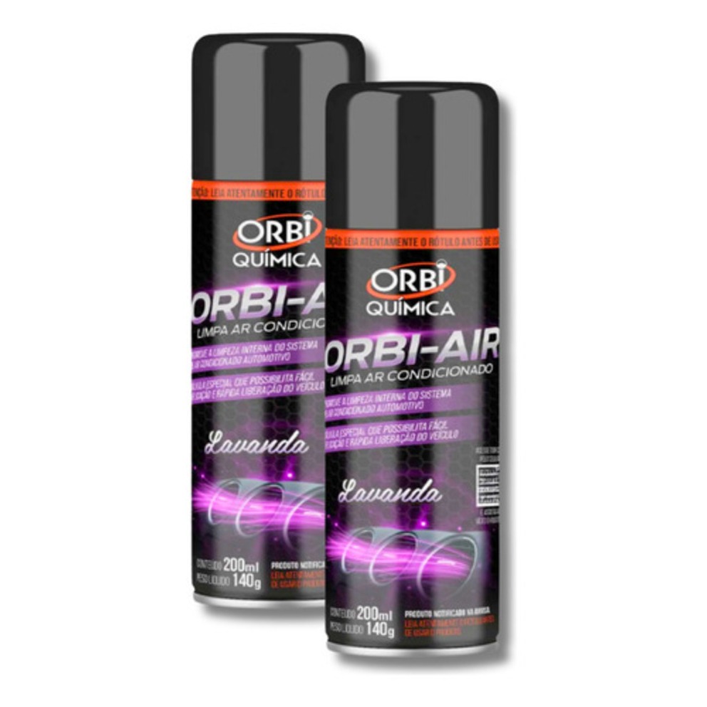 Kit 2 Limpa Ar Condicionado Automotivo Orbi Air Fragrância Lavanda em Oferta na Shopee