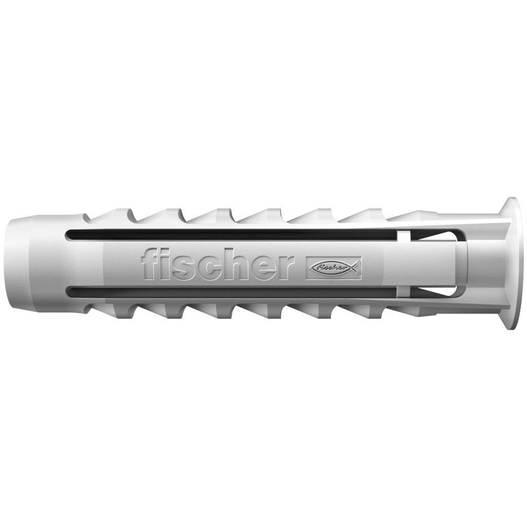 Kit 300 Buchas Nylon de Expansão SX 10 x 50 Com Rebordo Concreto Fischer