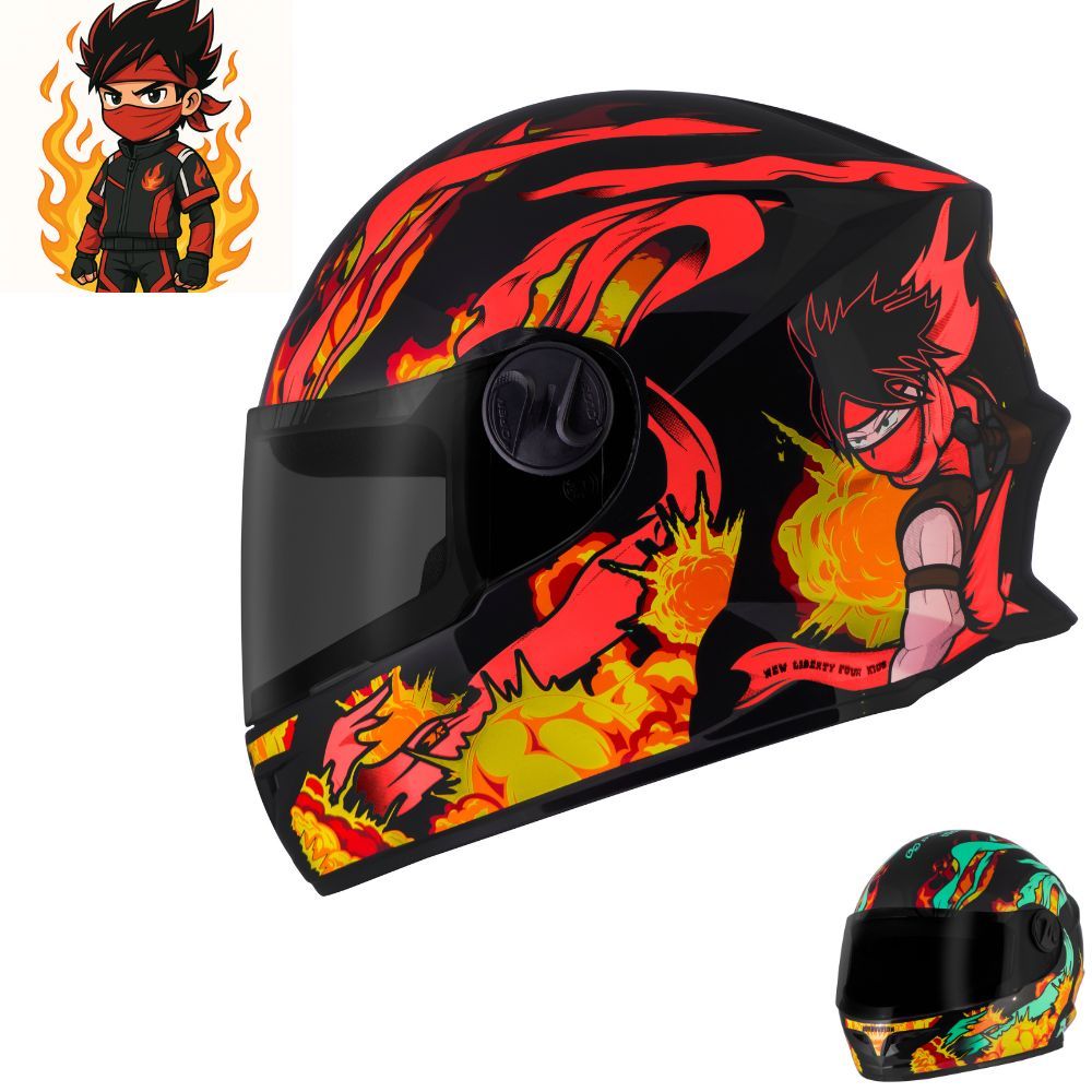 Capacete Fechado Infantil Pro Tork Liberty Four Kids Combustion Viseira Fume Forro Antialérgico em Oferta na Shopee