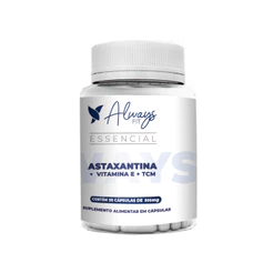 Astaxantina 4mg + Vitamina E 30mg + TCM - 30 Cápsulas - 1 Unidade