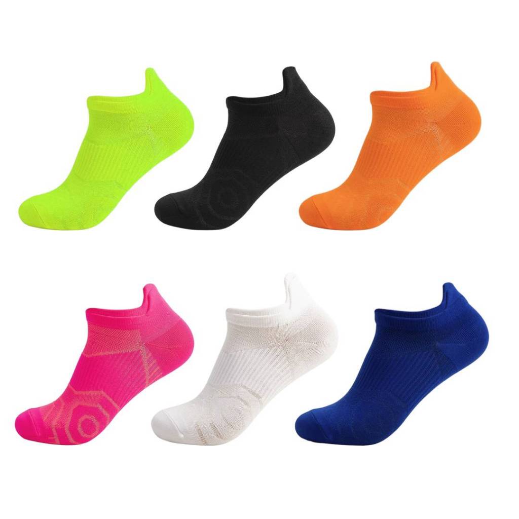 Meia Esportiva Neon Profissional Respirável Corrida Academia Caminhada Cross Fitness Cano Invisível em Oferta na Shopee