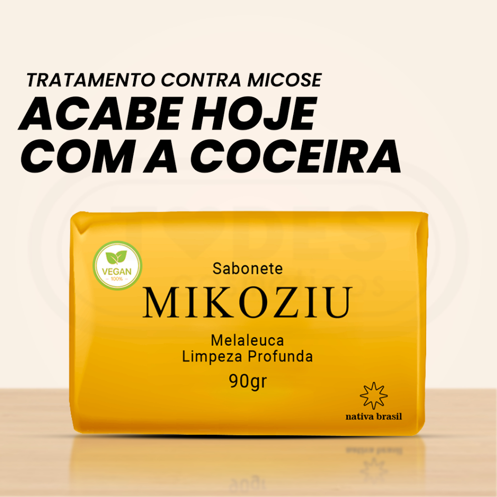 Sabonete em Barra Micosan Mikoziu Ação Clareadora Virilha, Axilia e Combate a Foliculite
