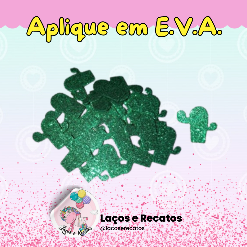 Apliques de eva para laço pet, artesanatos, scrapbooking, decoração de cadernos, caixas, painéis e outros.