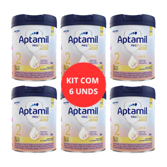KIT C/6 FORMULA INFANTIL APTAMIL PROFUTURA GOLD 2 800G