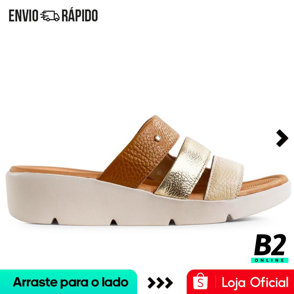 Tamanco Usaflex Plataforma Tiras Feminino 100% Original Com Nota Fiscal e Garantia em Oferta na Shopee