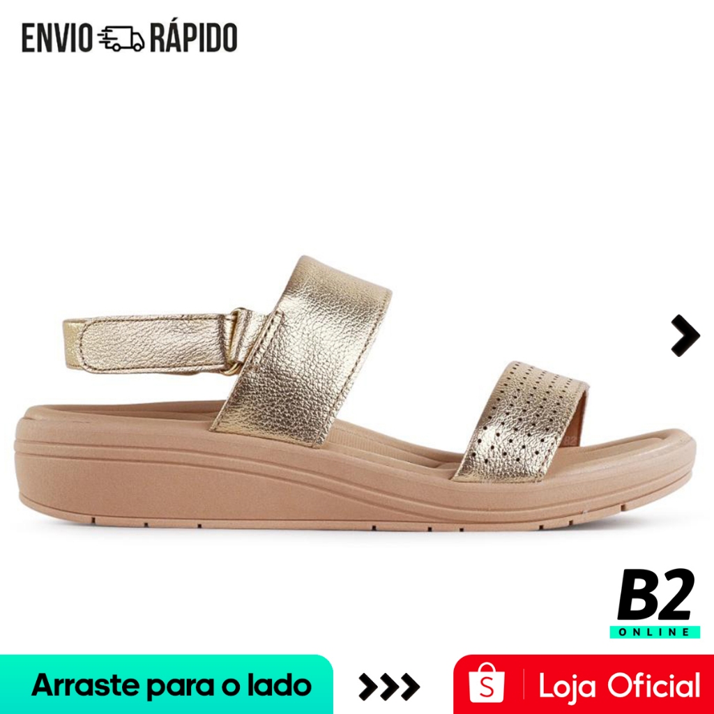 Sandália Usaflex Anabela Feminina 100% Original Com Nota Fiscal e Garantia em Oferta na Shopee