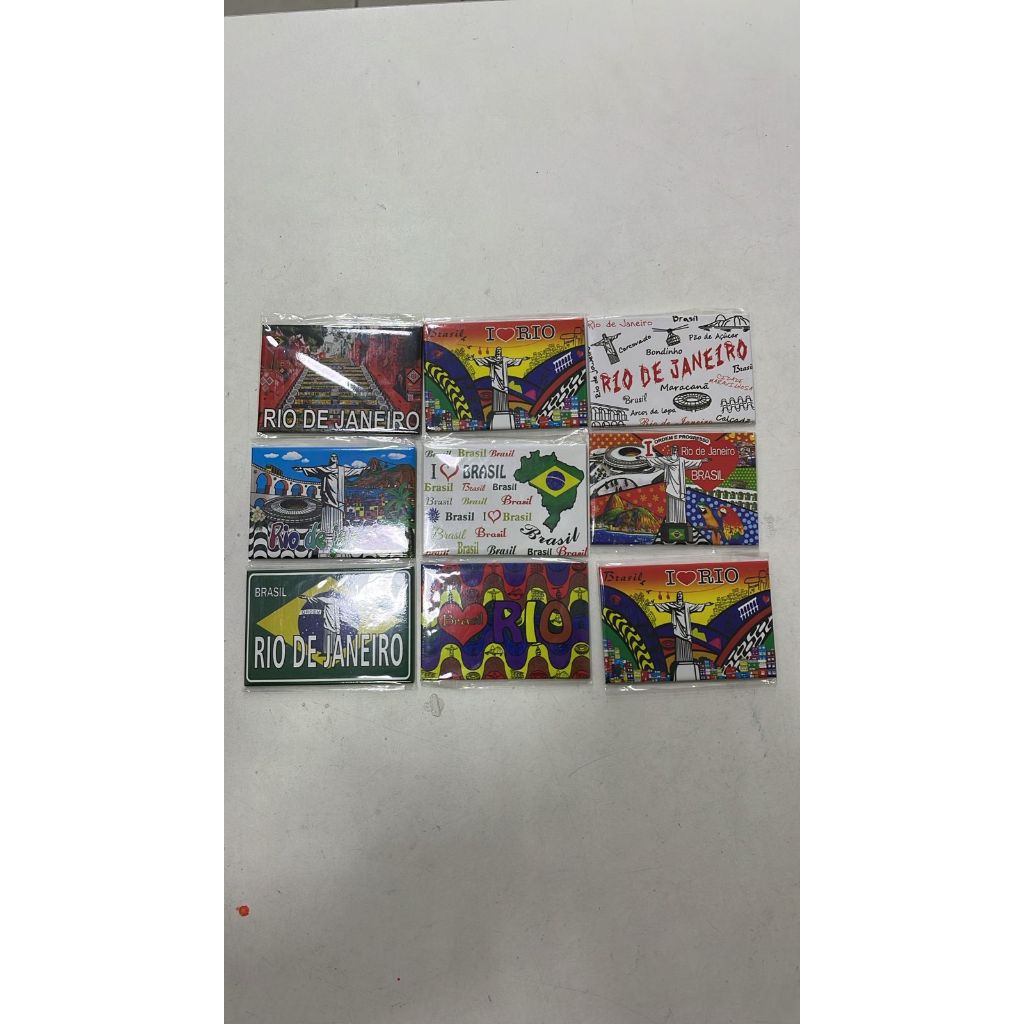 KIT de 5/10 imãs de geladeira do Rio de Janeiro 5.5cm x 7.8cm em Oferta na Shopee