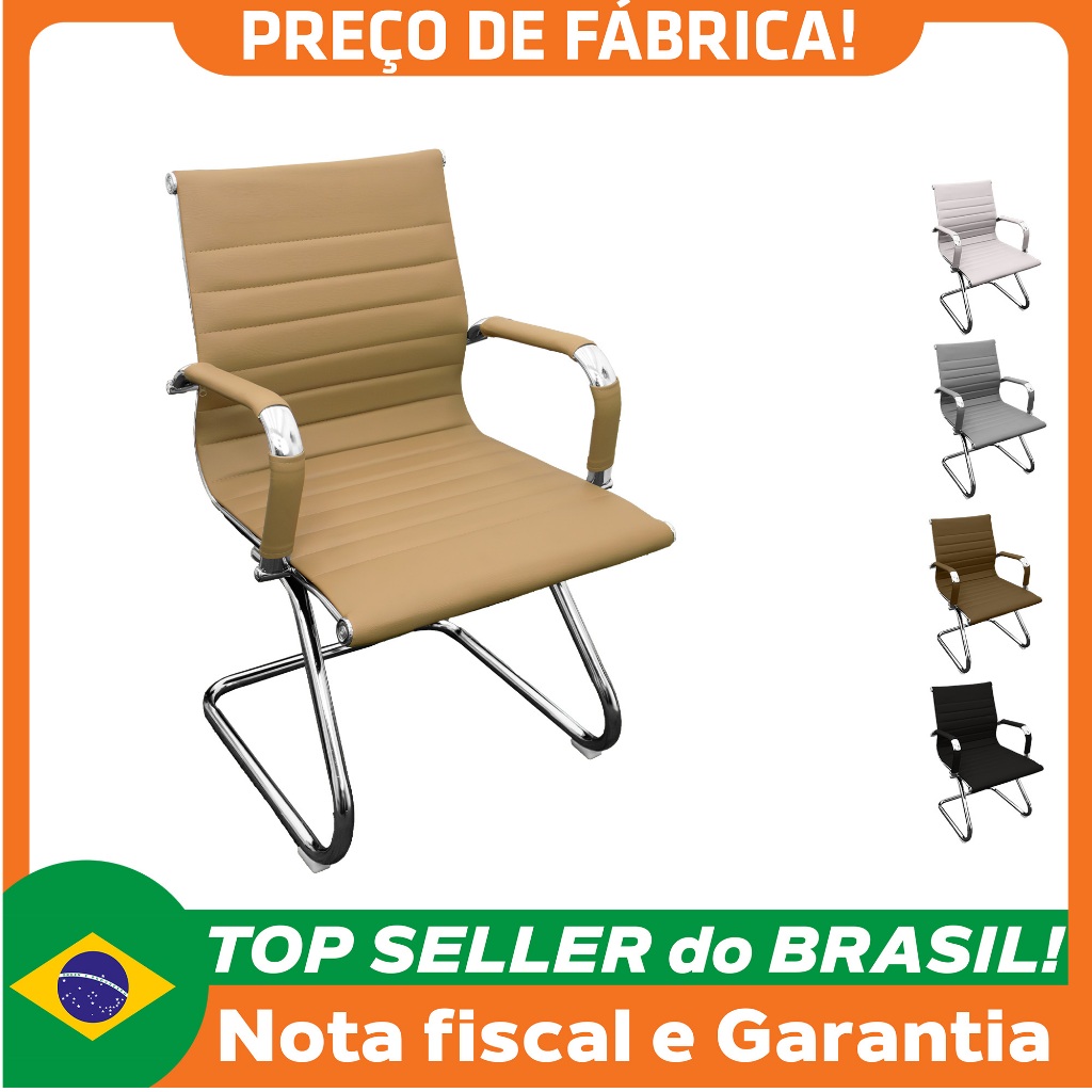 Cadeira Presidente Esteirinha Baixa com base fixa