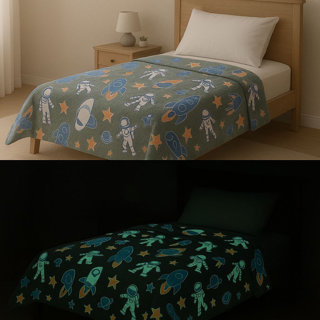 Manta Brilha No Escuro 1.80x2.00 mts