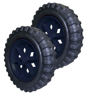 2 Rodas Para Carrinho De Mercado Feira Cortador Grama  Suporta Até 100 Kg em Oferta na Shopee