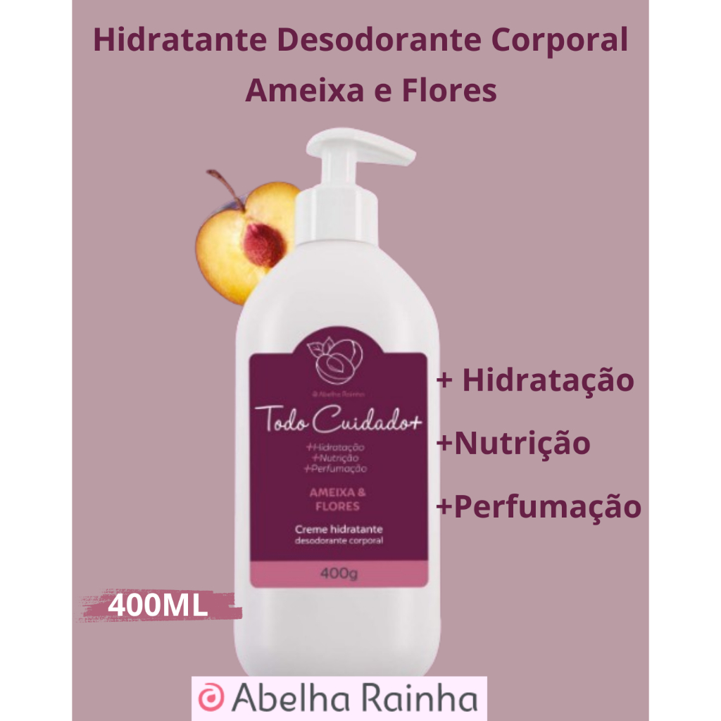 Hidratante Corporal Ameixa E Flores 400 Ml Abelha Rainha