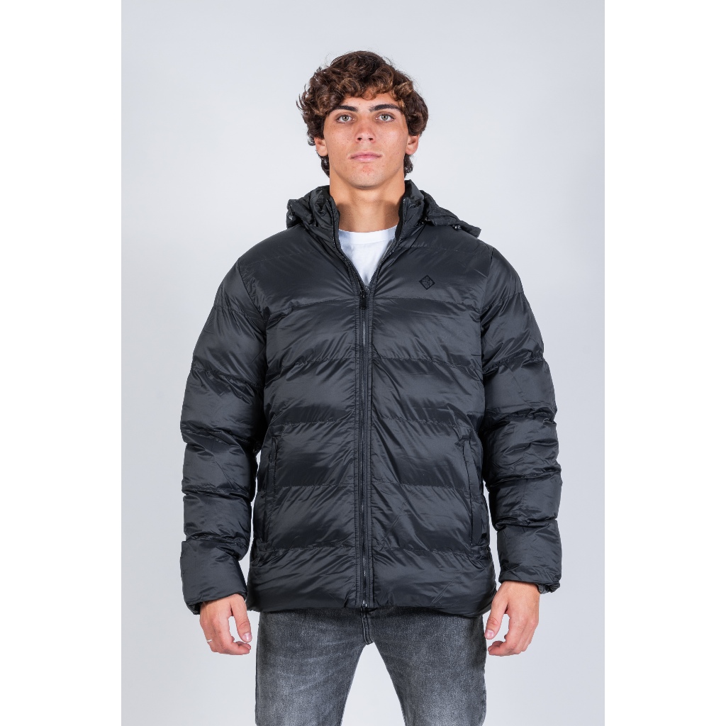Jaqueta Puffer Masculina Nicoboco Machine – Acolchoada, Nylon, Com Capuz - Men Clothes