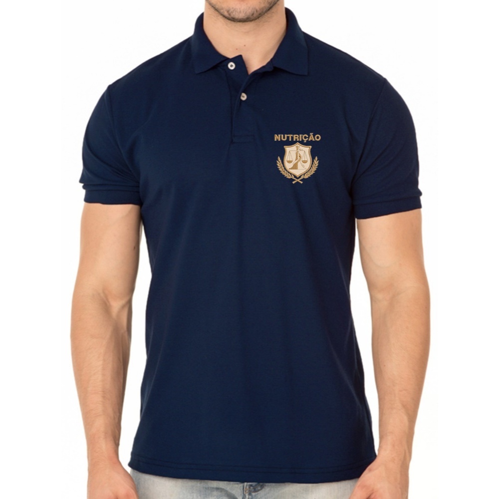 CAMISA POLO MASCULINO PROFISSIONAL NUTRIÇÃO BORDADO INN