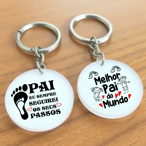 Chaveiro. Resina. Personalizado. Mimo. Presente. Lembrancinha. Brindes. Artesanal. Dia dos Pais