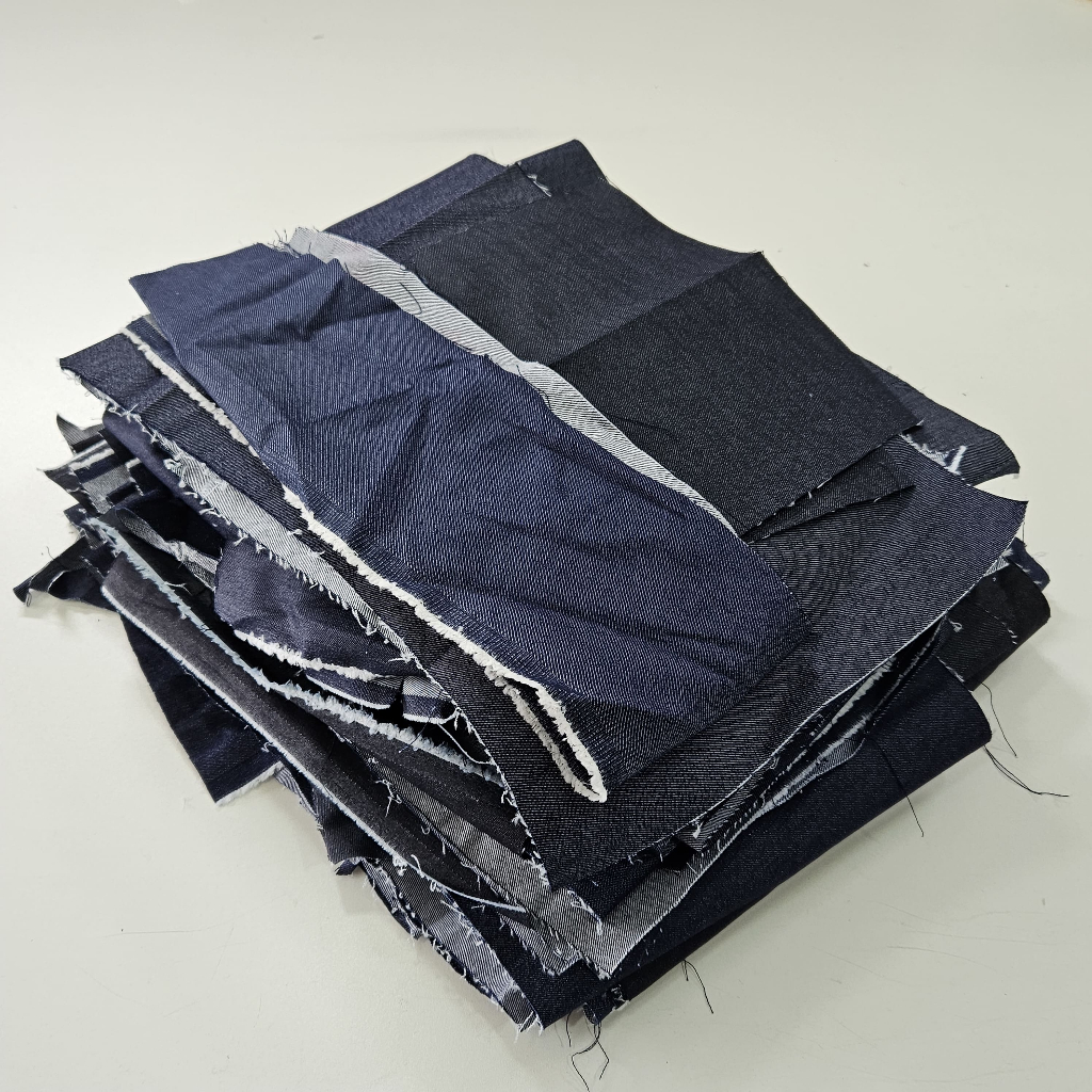Retalhos de Tecido Jeans, Retalhos de Jeans 5kg p/ Tapetes, bolsas, sacolas * ENVIO IMEDIATO