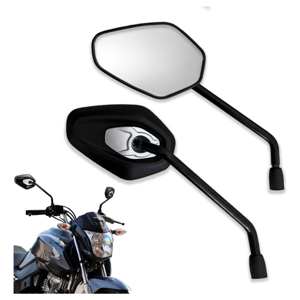 Retrovisor Modelo Fixo Tiger Triumph 1200 Rosca Honda