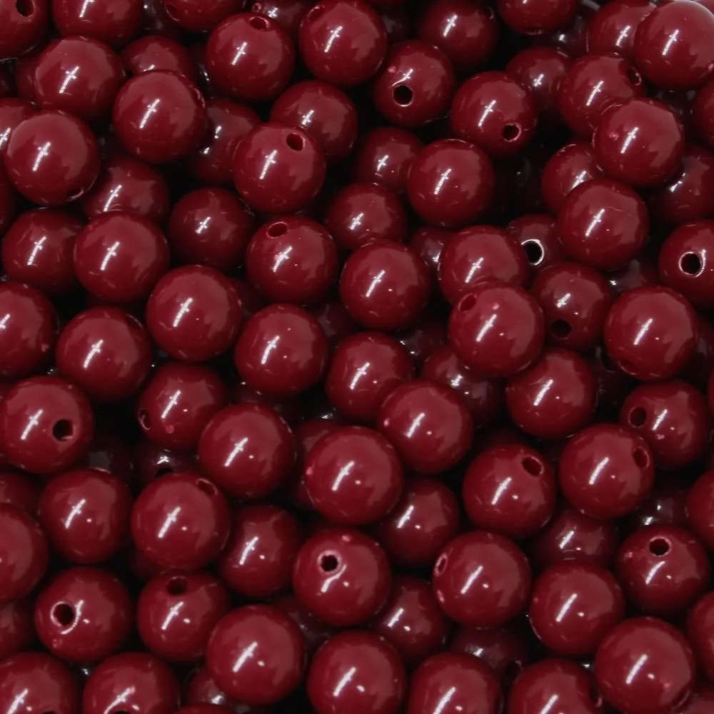 MIÇANGA LEITOSA PLASTICA c furo ( 10 mm ) COR VINHO — imagem 2 de 2