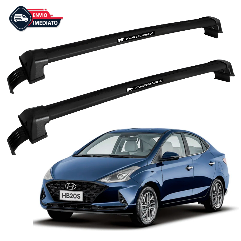 🔧 Rack de Teto Hyundai HB20 2020 a 2024 – Alumínio de Alta Qualidade!
