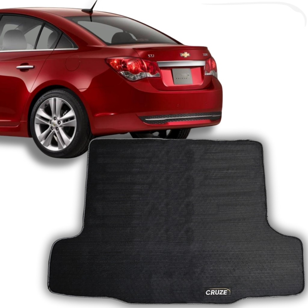 Tapete Porta Mala Para Chevrolet Cruze Sedan 2011 a 2022 2023 Lt Ltz Premier Emborrachado Premium