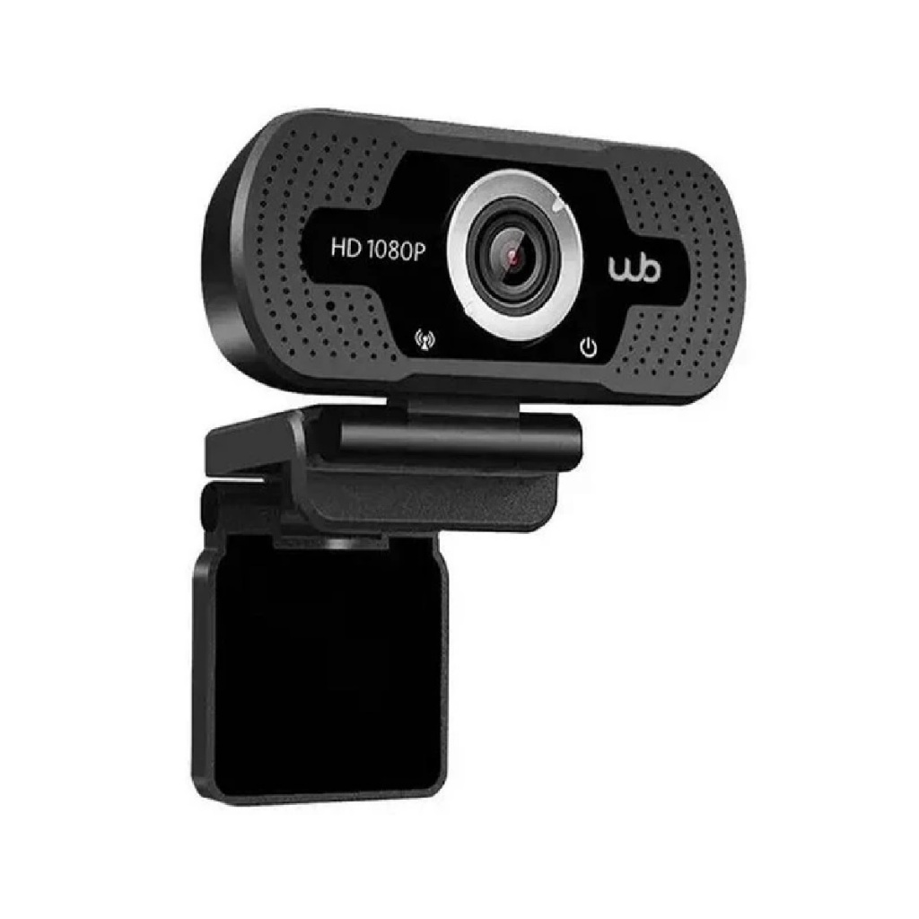 Webcam USB Full HD 1080P WB com Microfone Estéreo Com Cancelamento de Ruído Amplo Ângulo 110° e Tripé