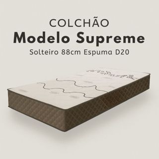 Colchão Solteiro 88cm Espuma D20 Supreme Conforto Estampa Personalizada em Oferta na Shopee