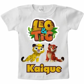 Camiseta Leo & Tig personalizada Nome