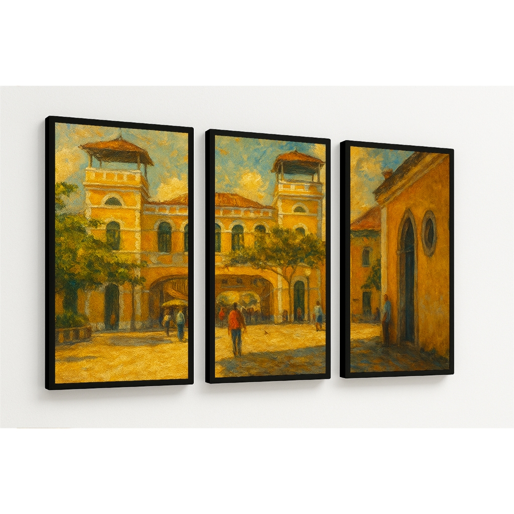Quadros Decorativos Mercado Público Florianópolis 60x100cm