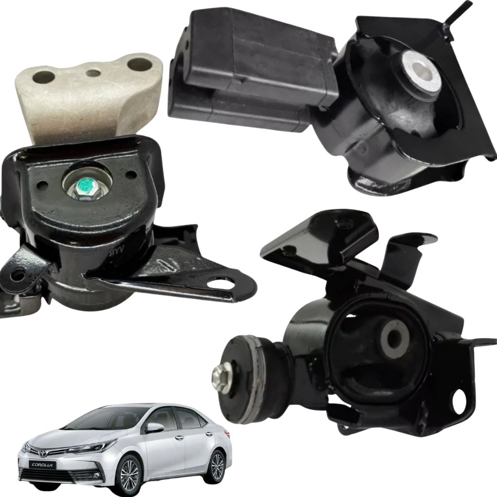 Kit 3 Coxim Motor do Frontal Câmbio Lado Esquerdo Direito Toyota Corolla 2.0 16v 2009 2010 2011 2012
