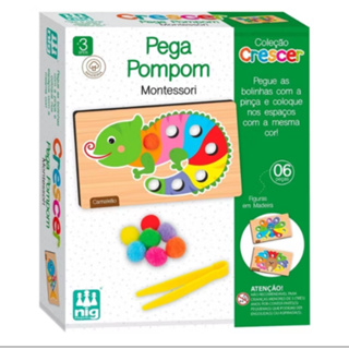 Jogo infantil Pega Pompom  Nig Brinquedos em Oferta na Shopee