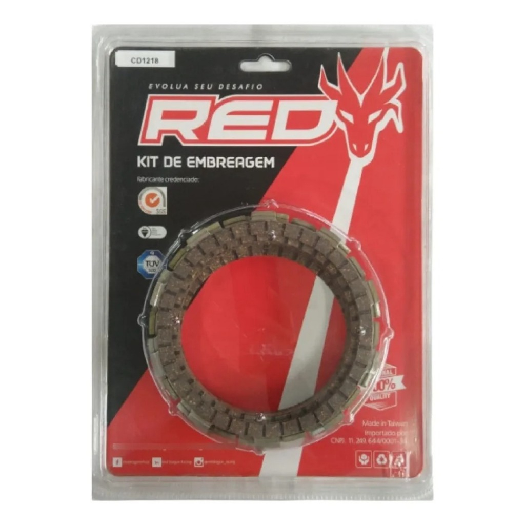 Kit Discos Embreagem Red Dragon Suzuki Gsf 650 Bandit 07/15