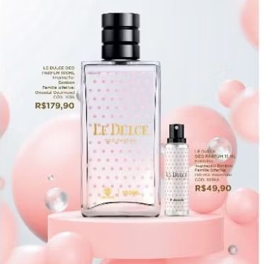 DEO PARFUM  LE DULCE  com 100 ml e 15ml.