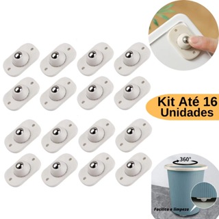 Kit Mini Rodinhas Autoadesivas Rodízios de Moveis Giratório em Oferta na Shopee
