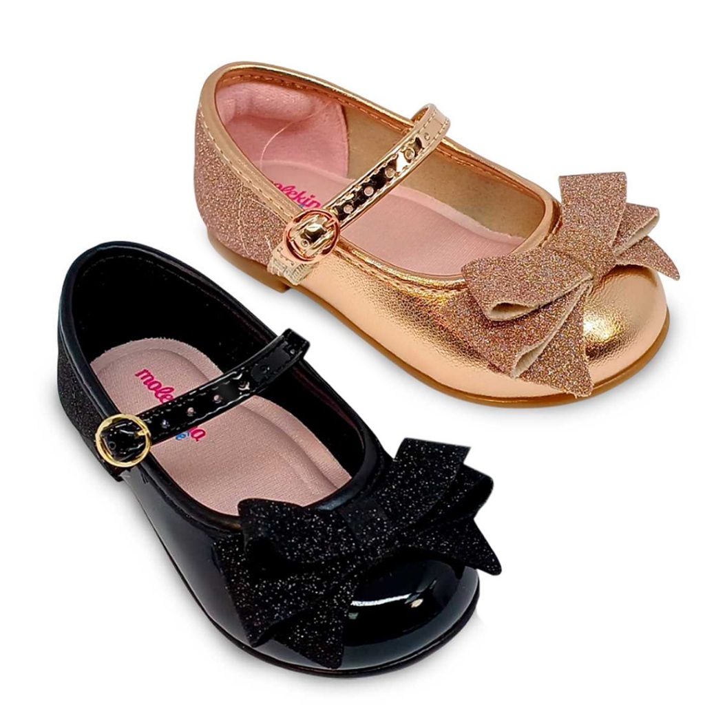 Sapatilha Molekinha Baby Fivela Laço Bebê Menina 21061043 - Baby & Kids Fashion