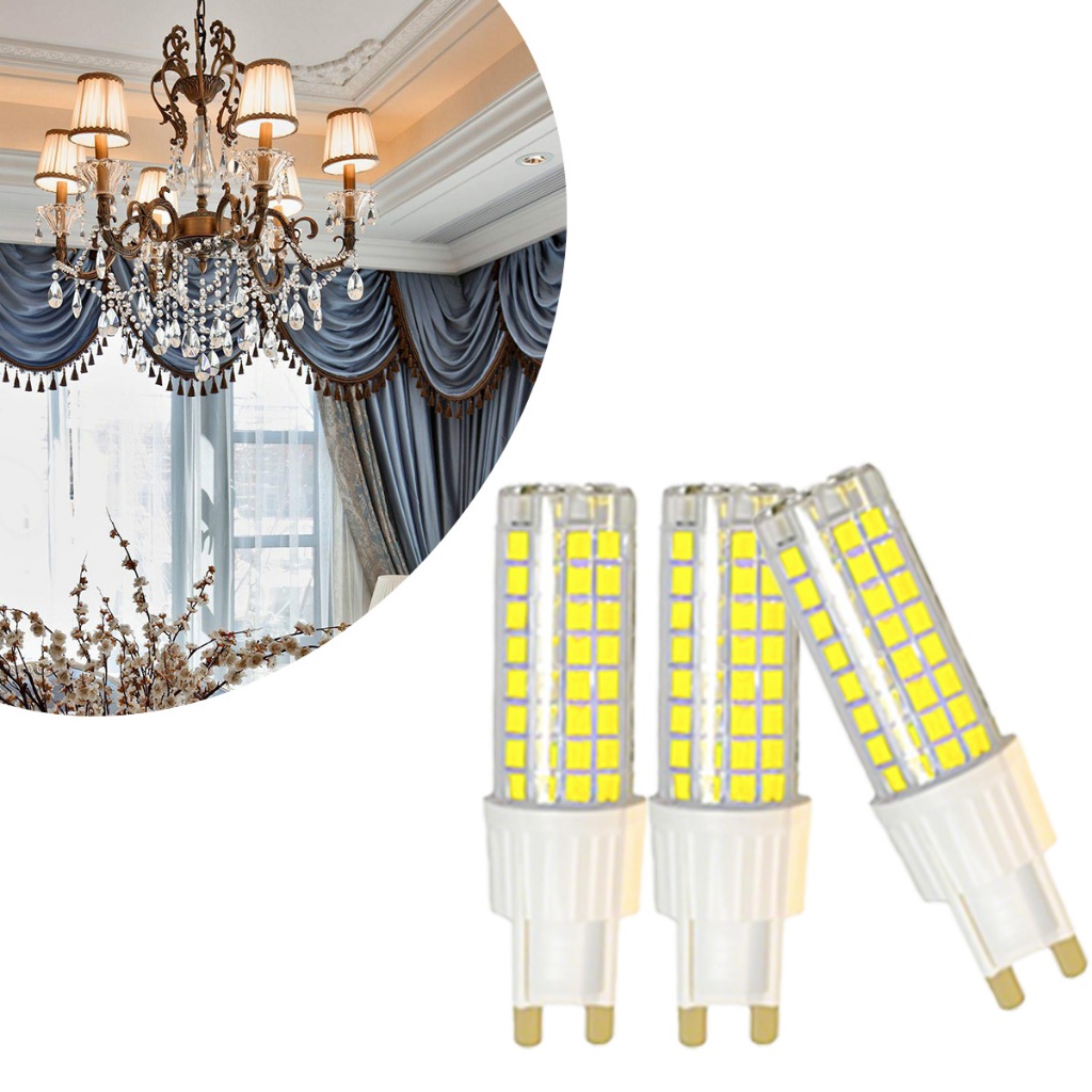 Kit Lâmpada Led G9 Halopim Bipino 10w 110 220V Branco Quente Frio Lustre Pendentes 1 3 5UN Vantagem em Oferta na Shopee