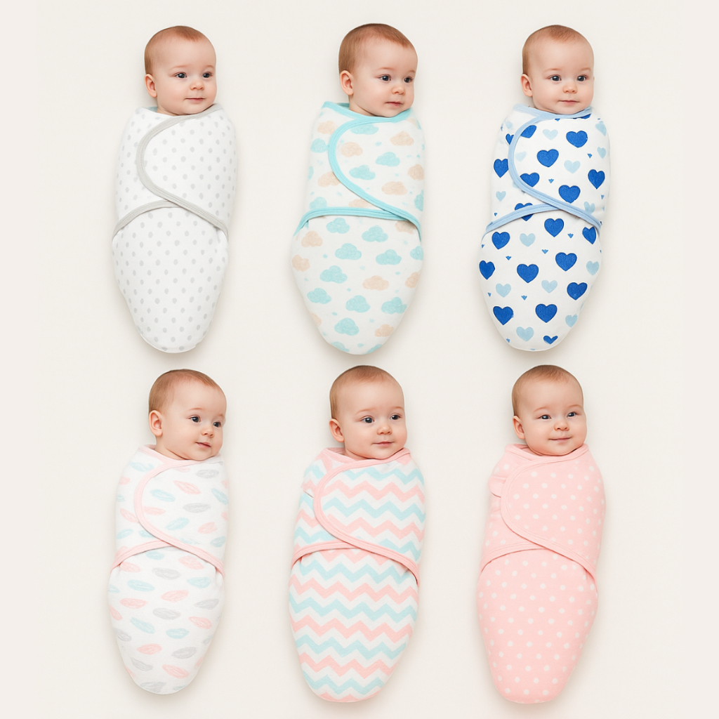 Cueiro Charutinho Swaddle Me Para Bebe Ajustavel com Velcro em Oferta na Shopee