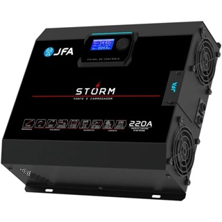 Fonte Carregador Automotivo JFA Storm 220a Bivolt Voltimetro e Amperimetro Carregamento Inteligente em Oferta na Shopee