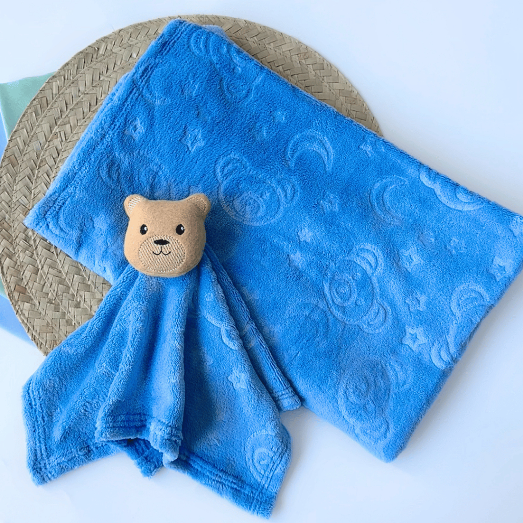 Kit 2 Peças Manta + Naninha Menina Menino 3D Alto Relevo Quentinho Inverno Toque Macio Premium em Oferta na Shopee