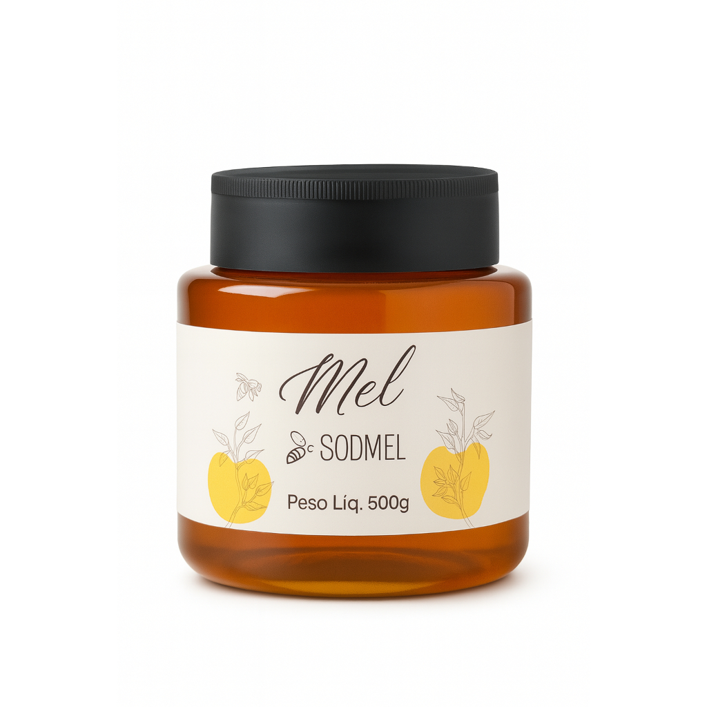 Mel de Abelha Puro e Verdadeiro direto do Sítio Florada Laranjeira 500g em Oferta na Shopee