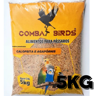 Mistura Calopsita e Agapórnis Combat Birds - 5kg em Oferta na Shopee