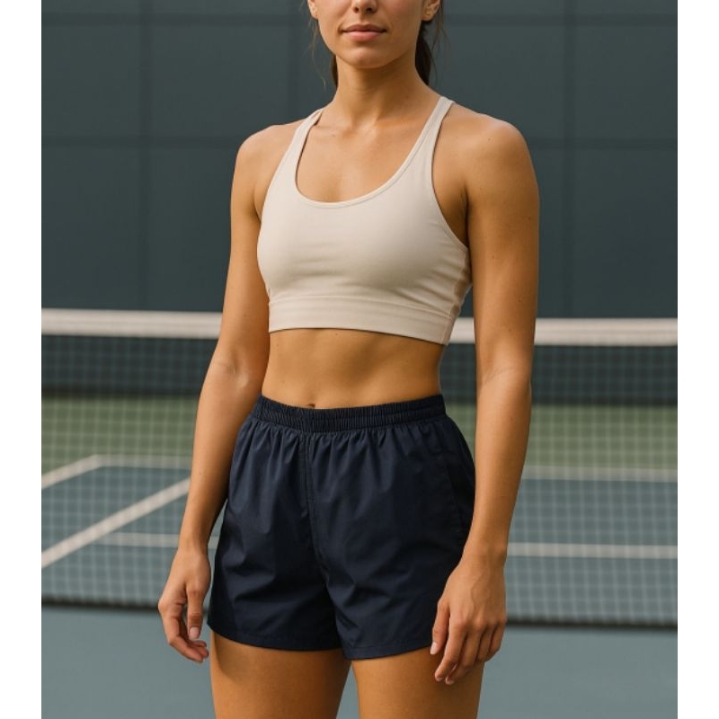 Short Feminino Tactel Fitness Academia Treino Caminhada Vôlei Bermuda Corrida Praia Piscina Verão