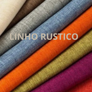 Tecido Linho Rustico,VarIas cores ,Largura 1,50 cm-Qualidade premium em Oferta na Shopee