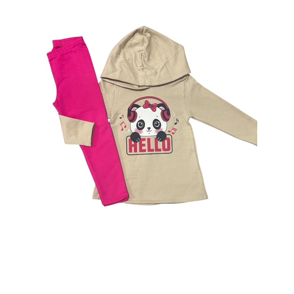Conjunto Moleton, Infantil Menina  2 Peças  Casaco e Calça TAM 2