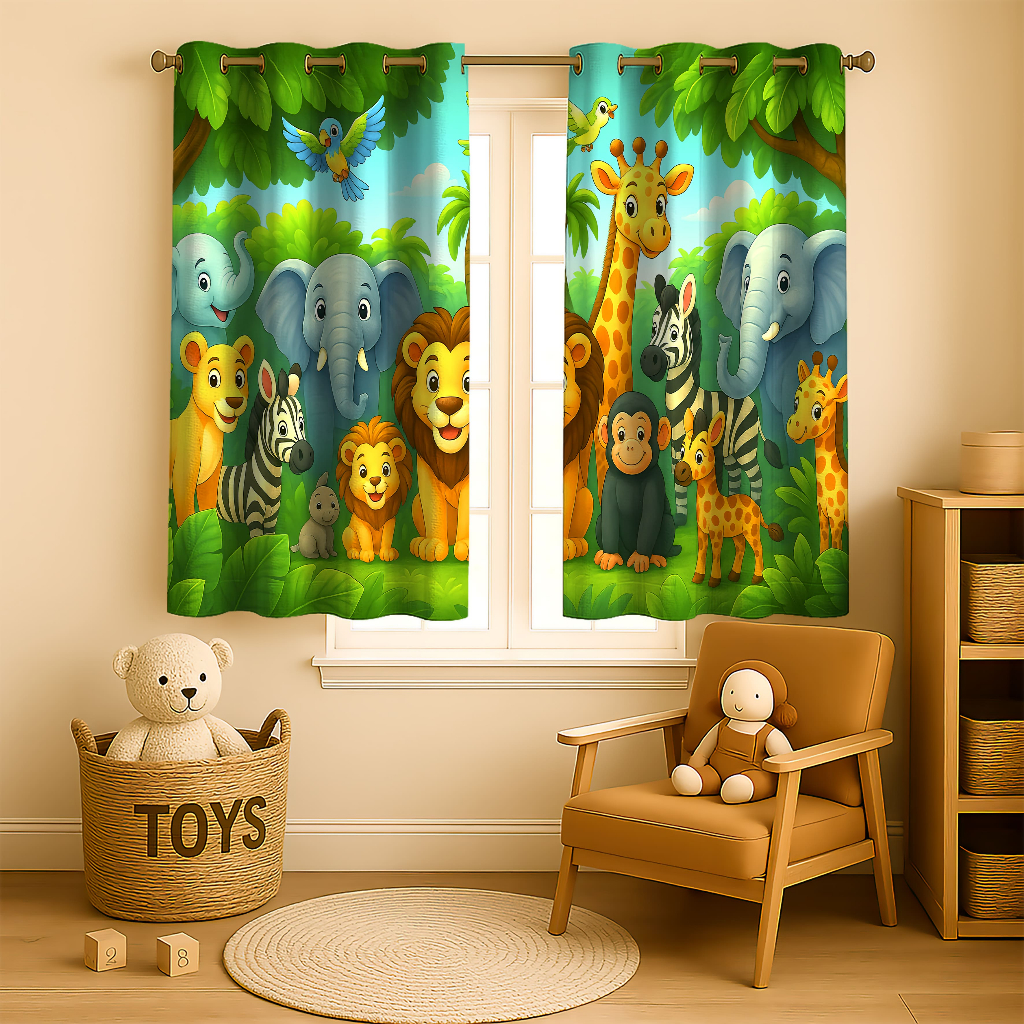 Cortina para Bebê Safari: Onde Comprar | BuscaProdutos