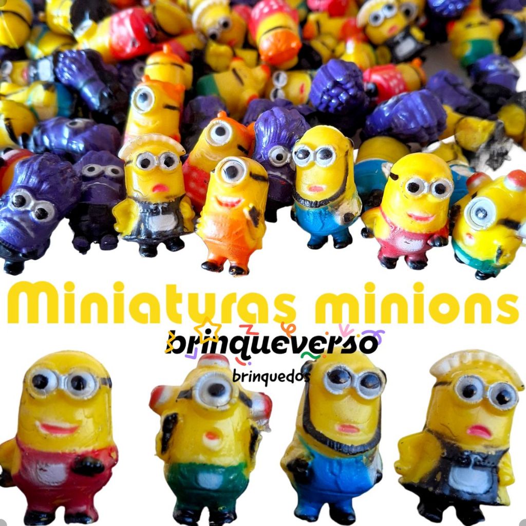 Kit Brinquedos Para Lembrancinhas 10/50 Un Miniaturas Minions, Para Lembrancinha De Festa, Brinde em Oferta na Shopee