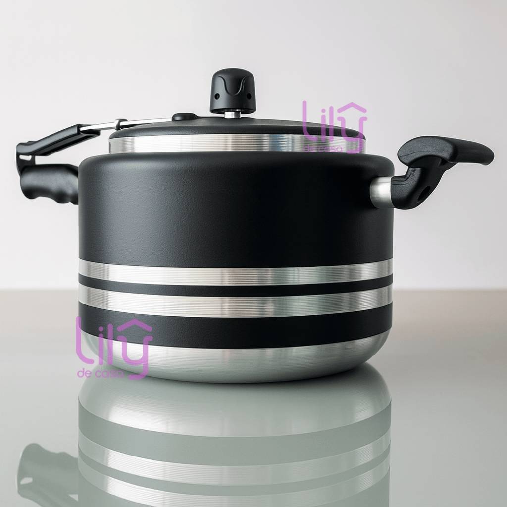 Panela de Pressão Extra Forte 5,05 Litros com duas válvulas para Maior Segurança.