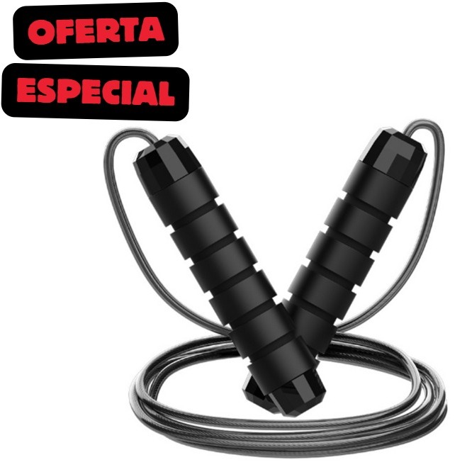 Corda de Pular Crossfit Profissional 3MetrosTreino - Rolamento Ajustável - Exercício Funcional em Oferta na Shopee