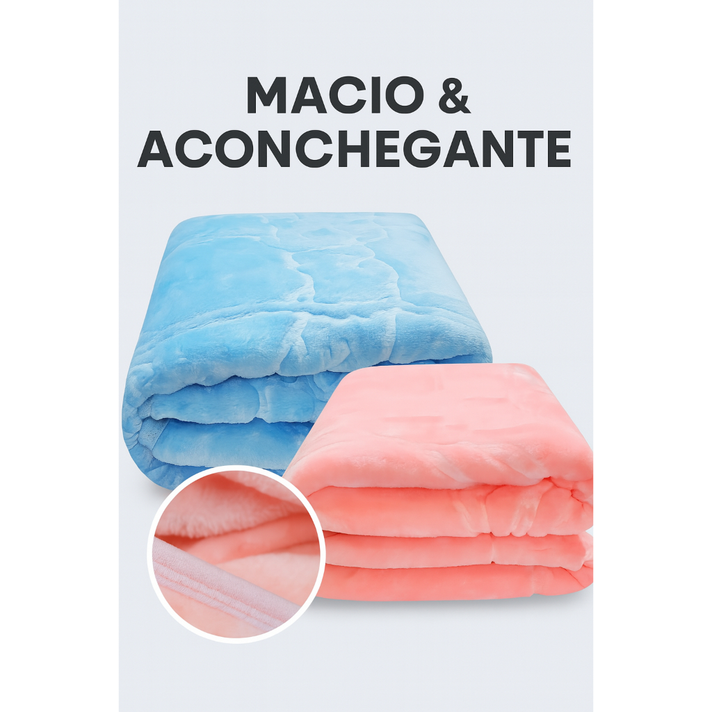 Cobertor Infantil Macio Antialérgico c/ Caixa | Hazime & Dardara – 90x110cm | Toque Aveludado
