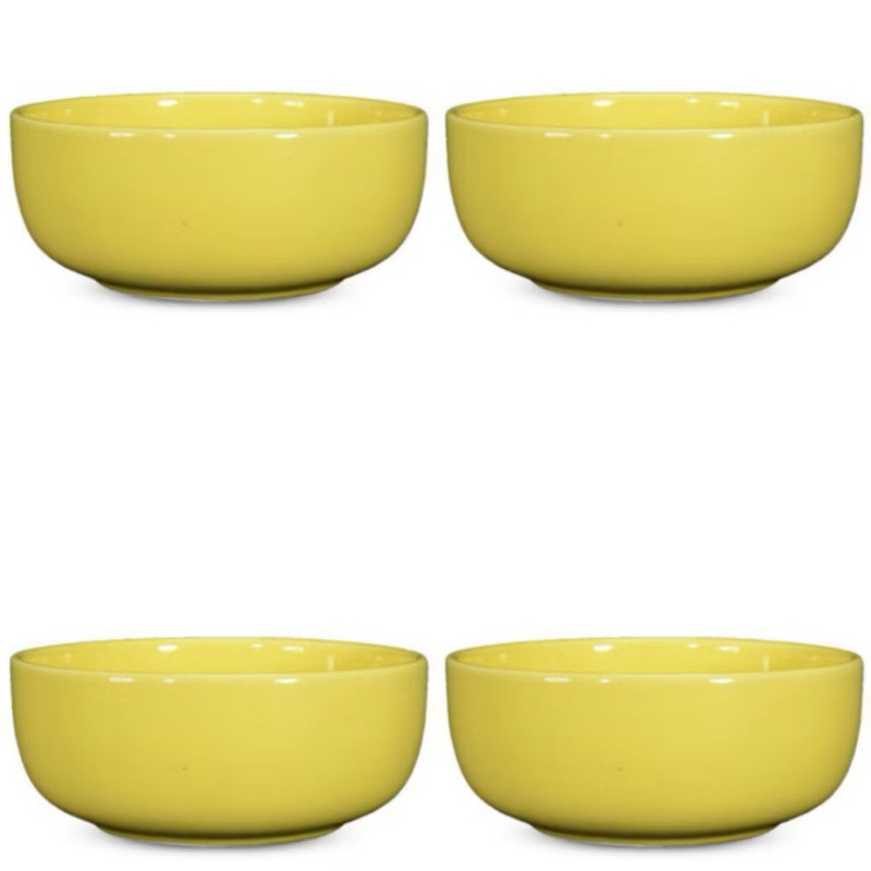 Kit 4 Bowls Tigelas Cumbucas 700mL Cerâmica 12 Cores Colorida